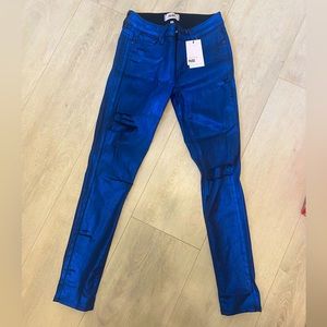 PAIGE Cobalt blue tight jeans
